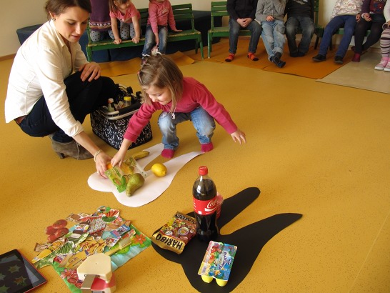 Einordnen der Lebensmittel